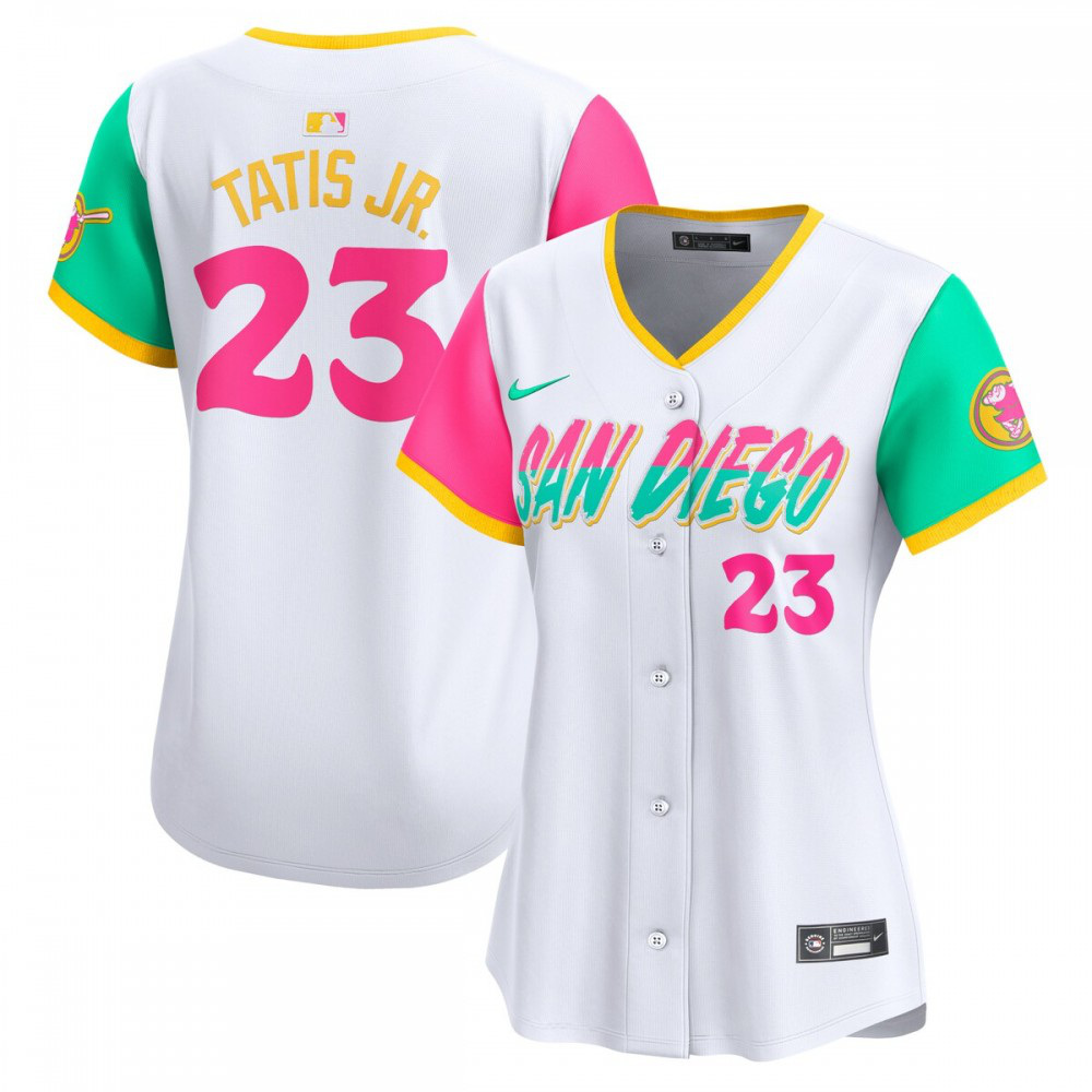Fernando Tatis Jr. San Diego Padres Women's City Connect Limited Player Jersey - White-Pro Kit Vault | Brand New 26/27 Sports Jerseys